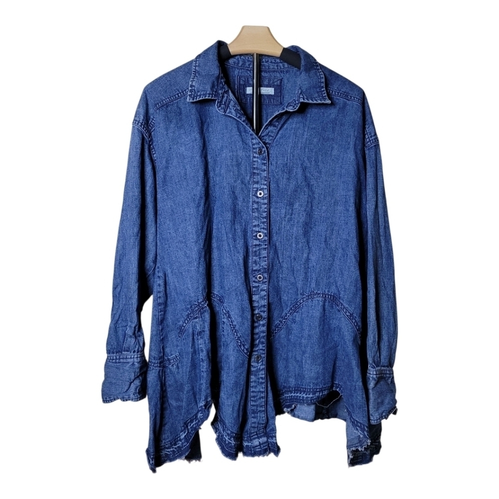 We The Free - Free People - Freya Denim Top - Picture 3 of 9